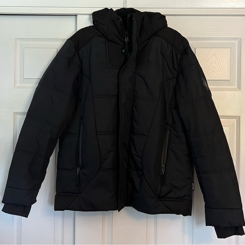 Body Glove Men’s Rugged Jacket w/ Ballistic Nylon Trim, size large, color black